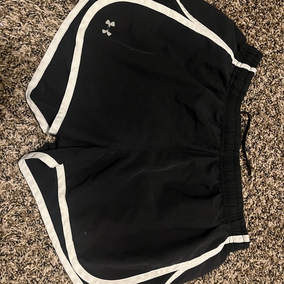 Under Armour Women's Black and Gray Athletic Shorts Trio - Picture 2 of 10